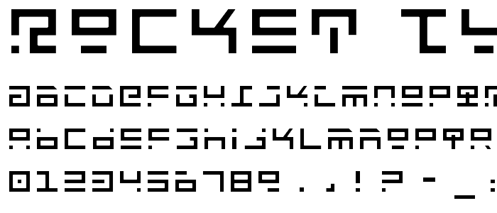 Rocket Type Light font